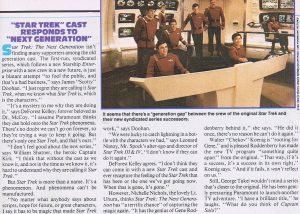 Starlog checks with TOS crew on TNG